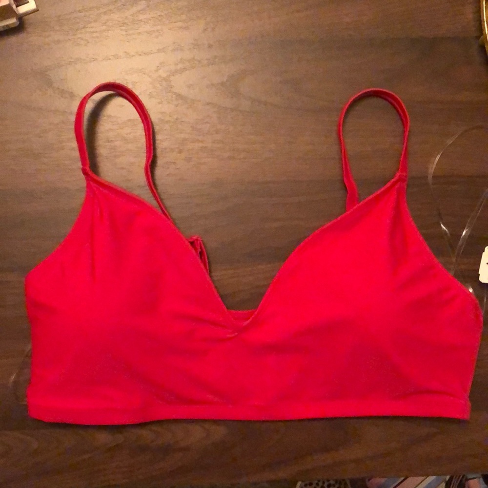 Plus Size Red Bikini Top